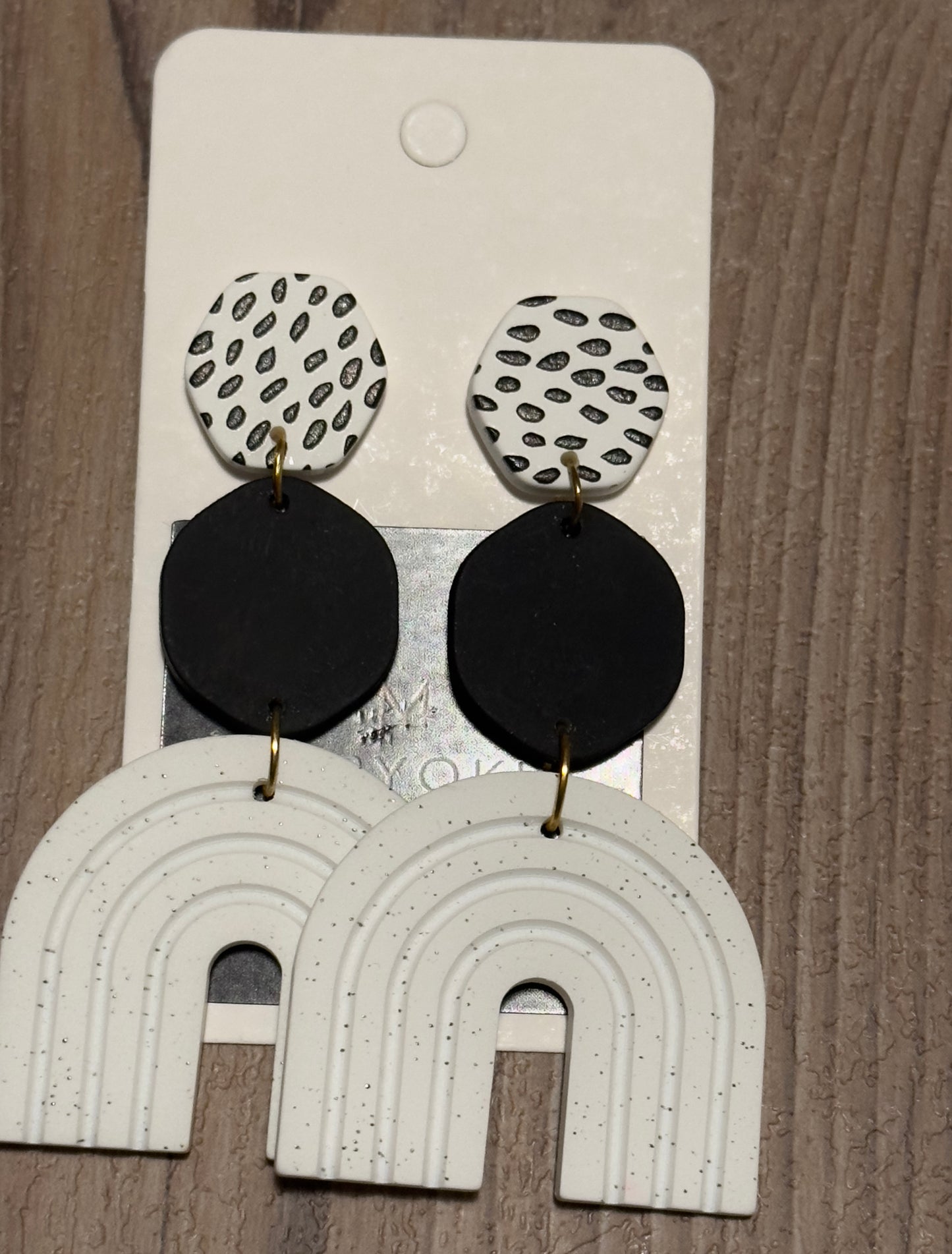 Brincos Preto/Branco