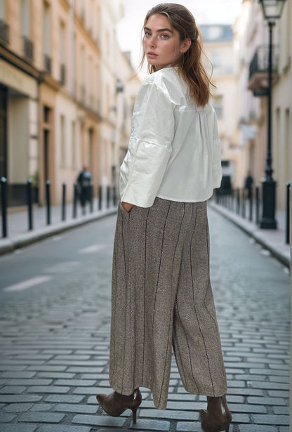 Culotes Herringbone